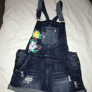 Denim Short Overalls
